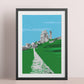 The climb to Corfe Castle