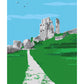 The climb to Corfe Castle